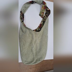 Retro Boho/ Hippie Multicolor Green Reversable Women's Bag